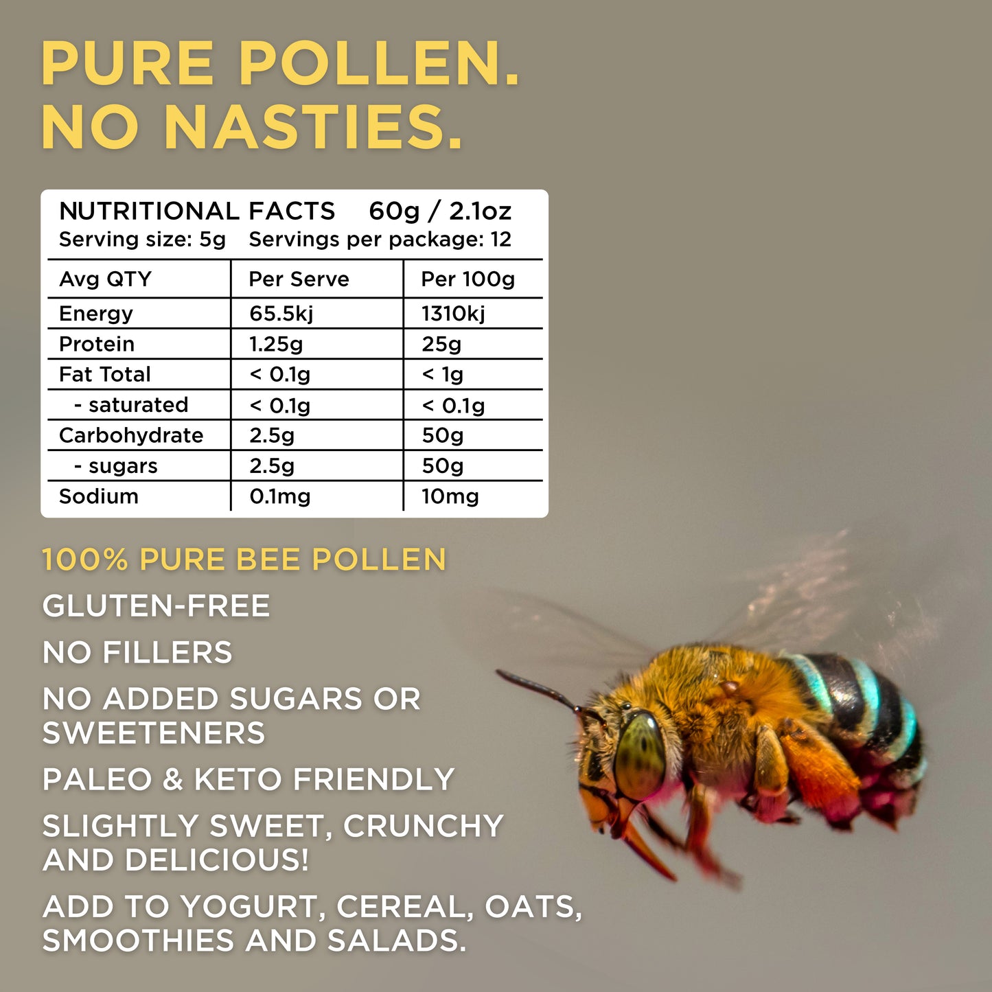 Helio Hives Bee Pollen 60g
