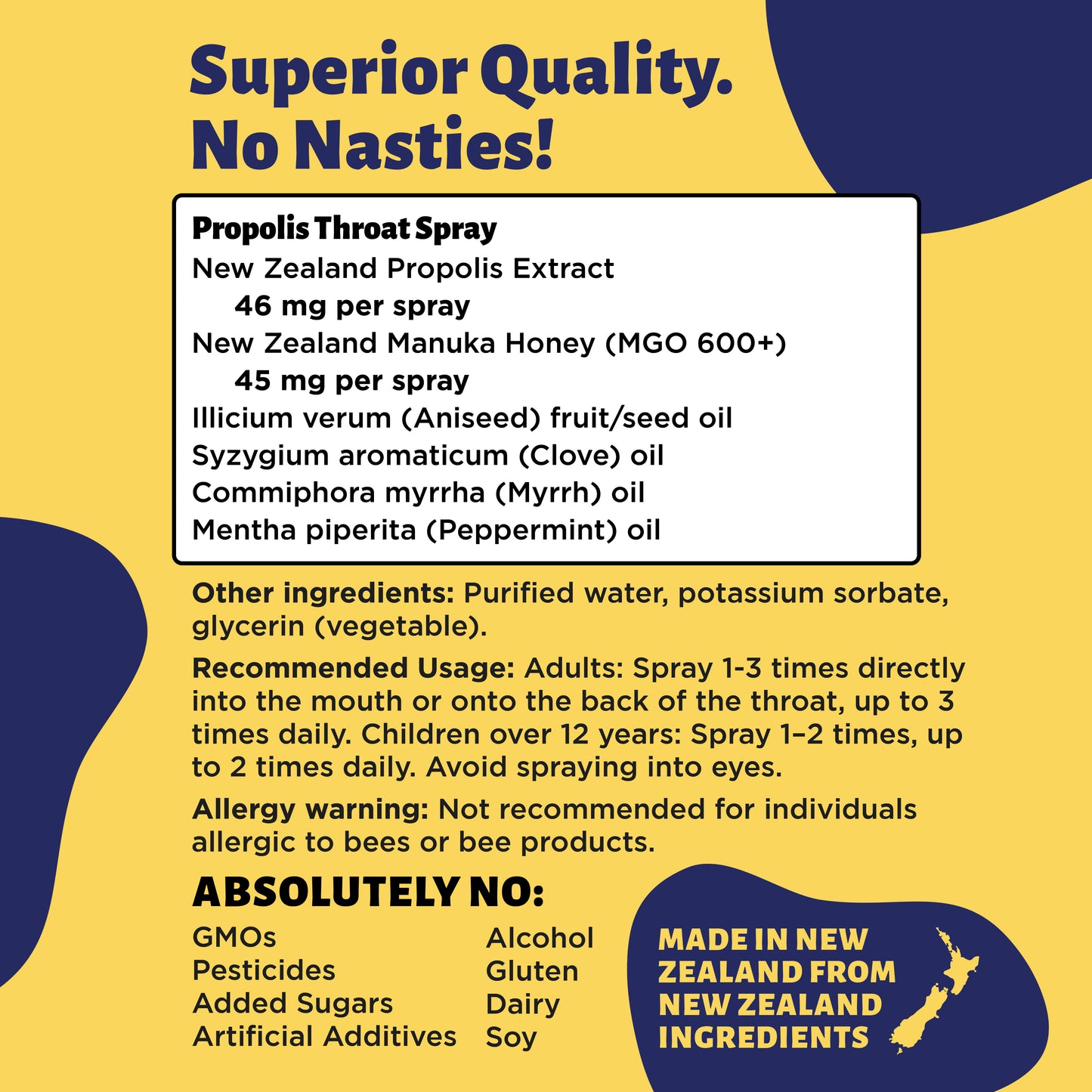 Propolis Manuka Throat Spray
